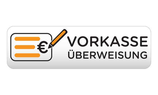 Vorkasse per &Uuml;berweisung